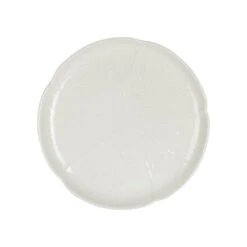 Assiette à Dessert Chou En Grès Blanc D21cm