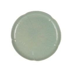 Assiette à Dessert Chou En Grès Lichen D21cm