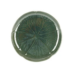 Assiette à Dessert Chou En Grès Vert D21cm