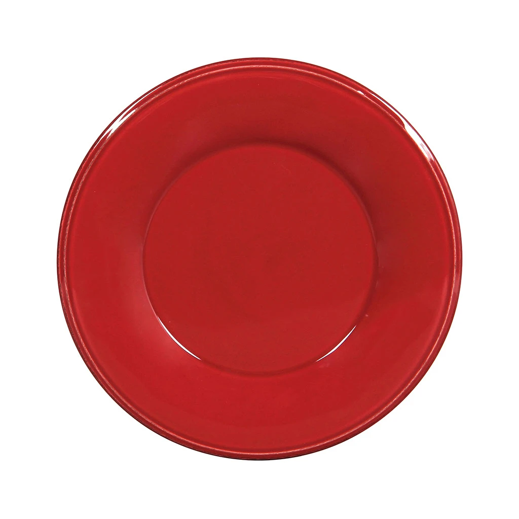 Assiette à Dessert En Faïence Rouge D23.5cm - Constance 1 Assiette à Dessert En Faïence Rouge D23.5cm - Constance