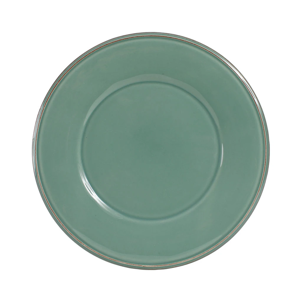 Assiette A Dessert En Faïence Sauge D23.5cm - Constance 1 Assiette A Dessert En Faïence Sauge D23.5cm - Constance
