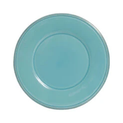 Assiette à Desserten Faïence Turquoise D23.5cm - Constance