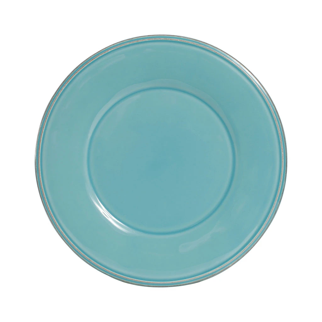 Assiette à Desserten Faïence Turquoise D23.5cm - Constance 1 Assiette à Desserten Faïence Turquoise D23.5cm - Constance