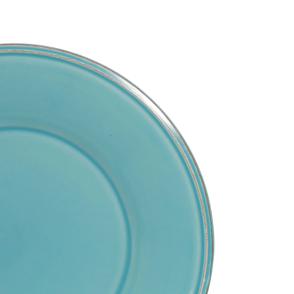 Assiette à Desserten Faïence Turquoise D23.5cm - Constance 2 Assiette à Desserten Faïence Turquoise D23.5cm - Constance – Image 2