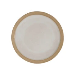 Assiette à Dessert En Grès Blanc D21.5cm - Jade
