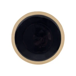 Assiette à Dessert En Grès Bleu Marine D21.5cm - Jade