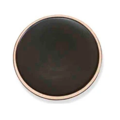 Assiette à Dessert En Grès Noir D20cm - Wabi