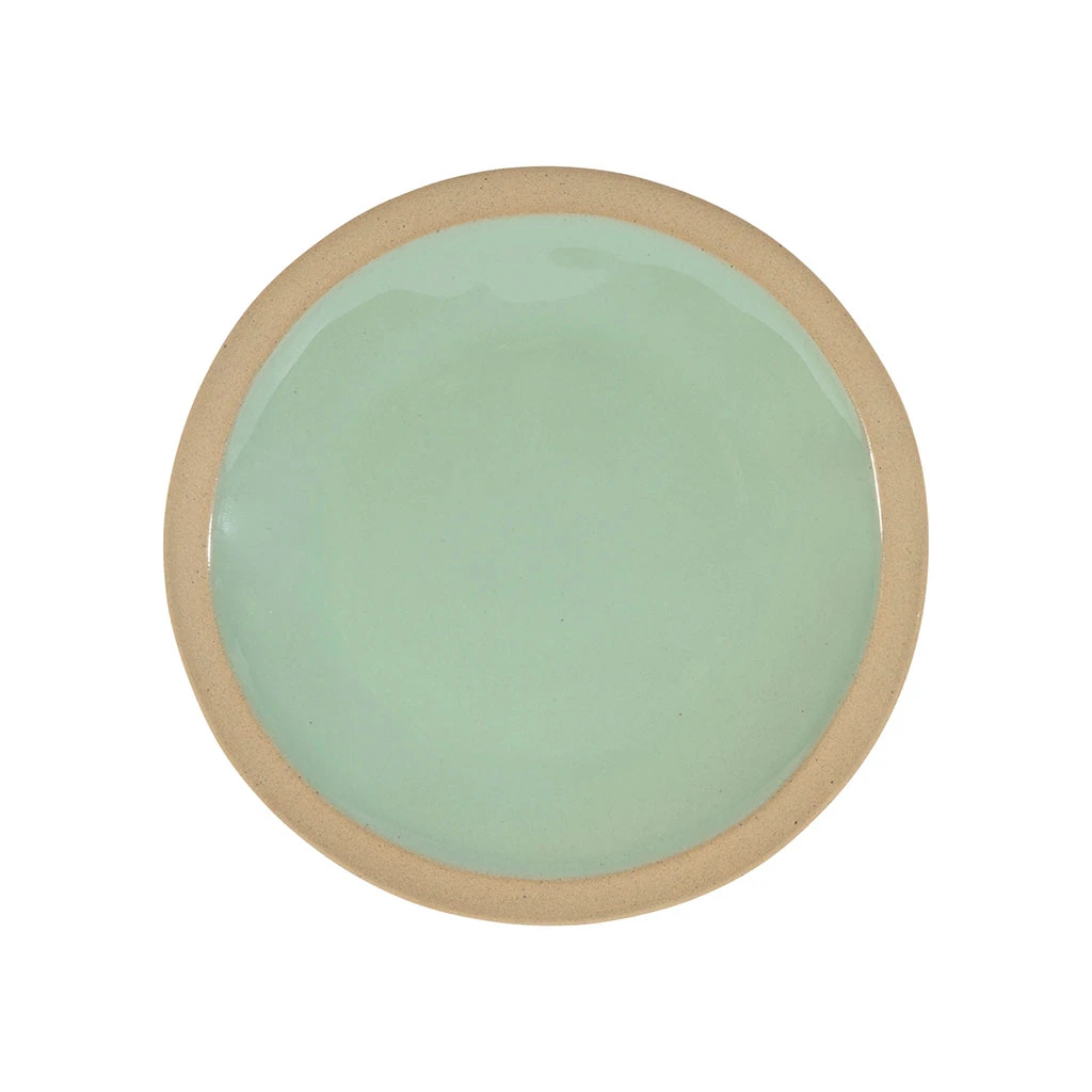Assiette à Dessert En Grès Vert D'eau D21.5cm - Jade 1 Assiette à Dessert En Grès Vert D'eau D21.5cm - Jade