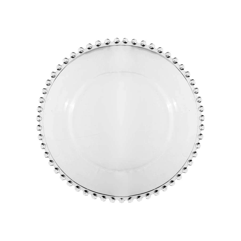 Assiette A Dessert En Verre D20cm - Perloa 1 Assiette A Dessert En Verre D20cm - Perloa