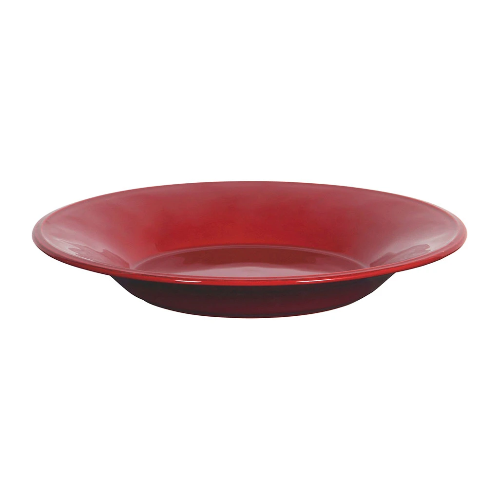 Assiette à Pâtes En Faïence Rouge D27cm - Constance 1 Assiette à Pâtes En Faïence Rouge D27cm - Constance