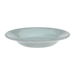 Assiette à Pâtes En Faïence Vert D'eau D27cm - Constance