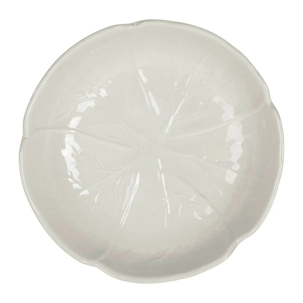 Assiette Creuse Chou En Grès Blanc D20cm 2 Assiette Creuse Chou En Grès Blanc D20cm – Image 2