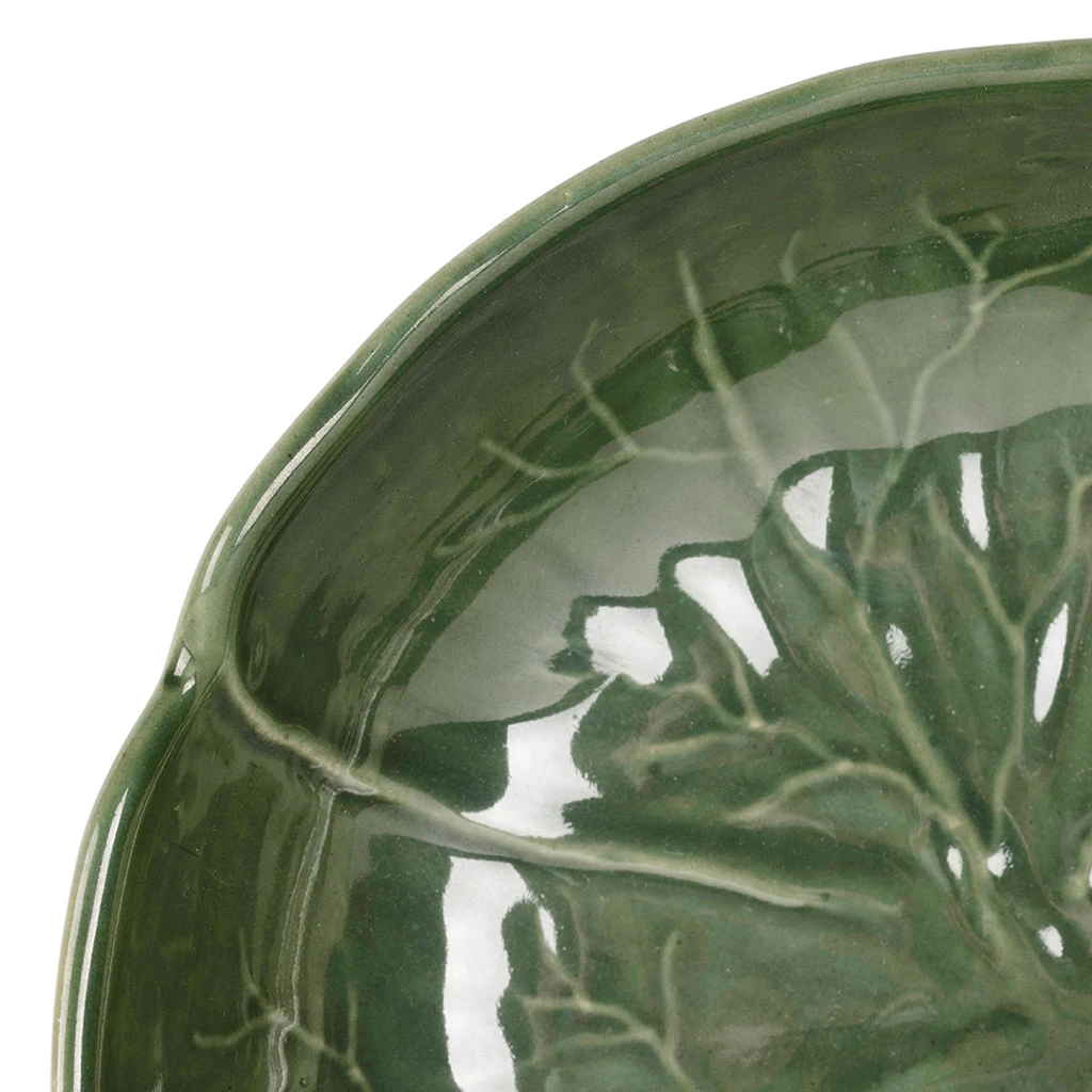 Assiette Creuse Chou En Grès Vert D20cm 3 Assiette Creuse Chou En Grès Vert D20cm – Image 3