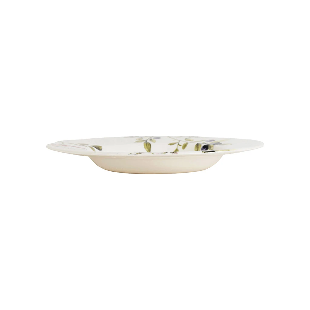 Assiette Creuse En Faïence Blanche D22.9cm - Meredith 1 Assiette Creuse En Faïence Blanche D22.9cm - Meredith