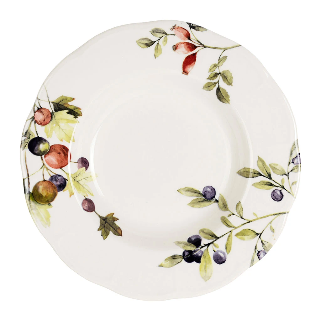 Assiette Creuse En Faïence Blanche D22.9cm - Meredith 2 Assiette Creuse En Faïence Blanche D22.9cm - Meredith – Image 2