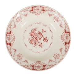Assiette Creuse En Faience Bordeaux D22cm - Clothilde