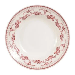 Assiette Creuse En Faïence Bordeaux D23cm - Faustine