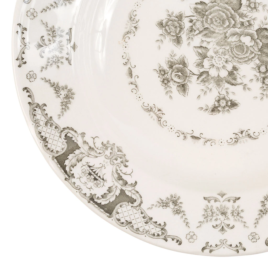 Assiette Creuse En Faïence Gris D23cm - Clothilde 3 Assiette Creuse En Faïence Gris D23cm - Clothilde – Image 3