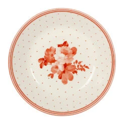 Assiette Creuse En FaIence Rouge Antique D20cm- Josephine