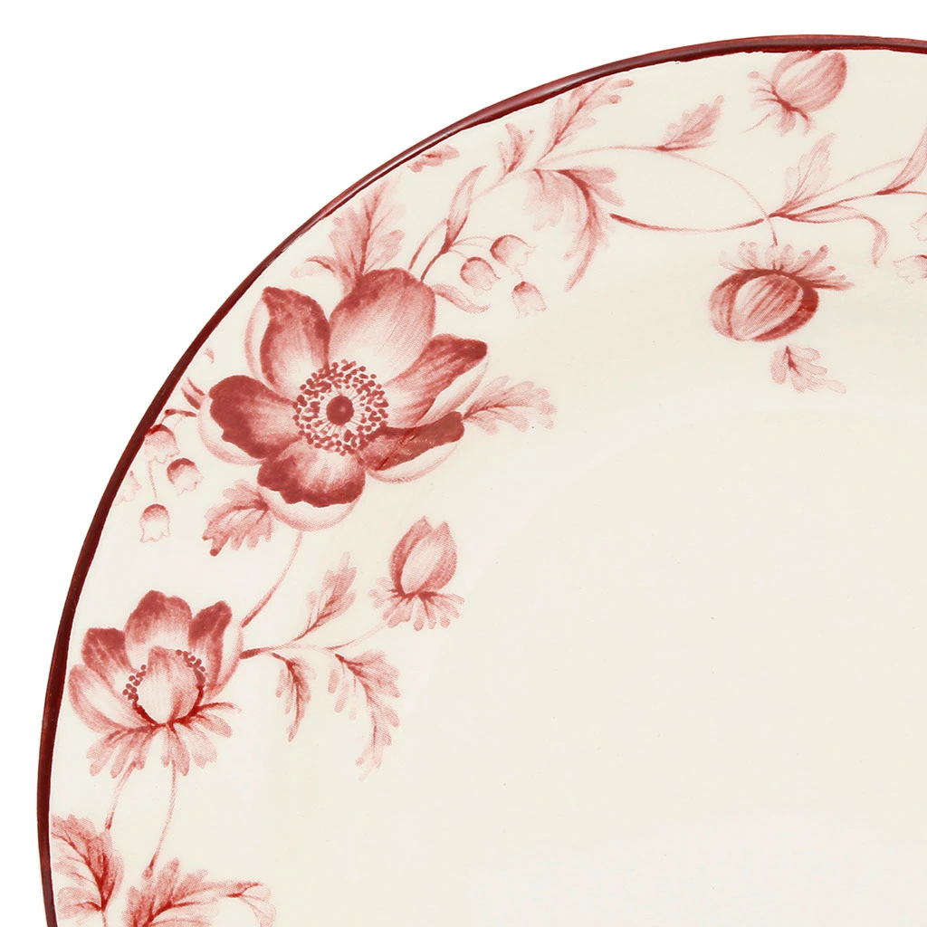 Assiette Creuse En Faïence Rouge D23cm - Margaux 3 Assiette Creuse En Faïence Rouge D23cm - Margaux – Image 3