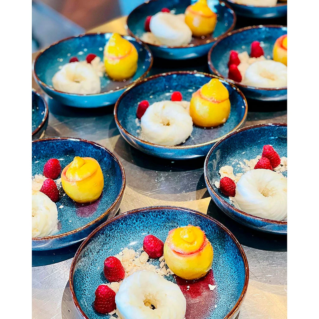 Assiette Creuse En Grès Bleu D19cm - Volga 5 Assiette Creuse En Grès Bleu D19cm - Volga – Image 5