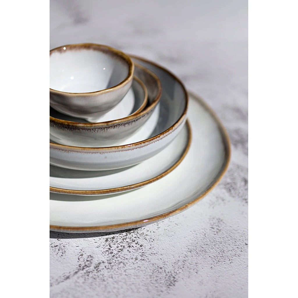 Assiette Creuse En Grès Nacré D19cm - Nori 2 Assiette Creuse En Grès Nacré D19cm - Nori – Image 2