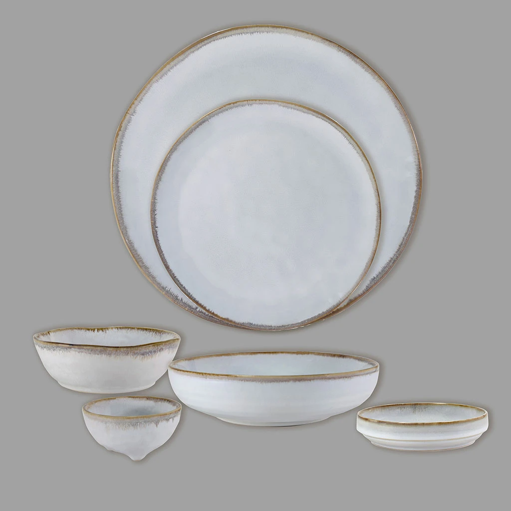 Assiette Creuse En Grès Nacré D19cm - Nori 6 Assiette Creuse En Grès Nacré D19cm - Nori – Image 6