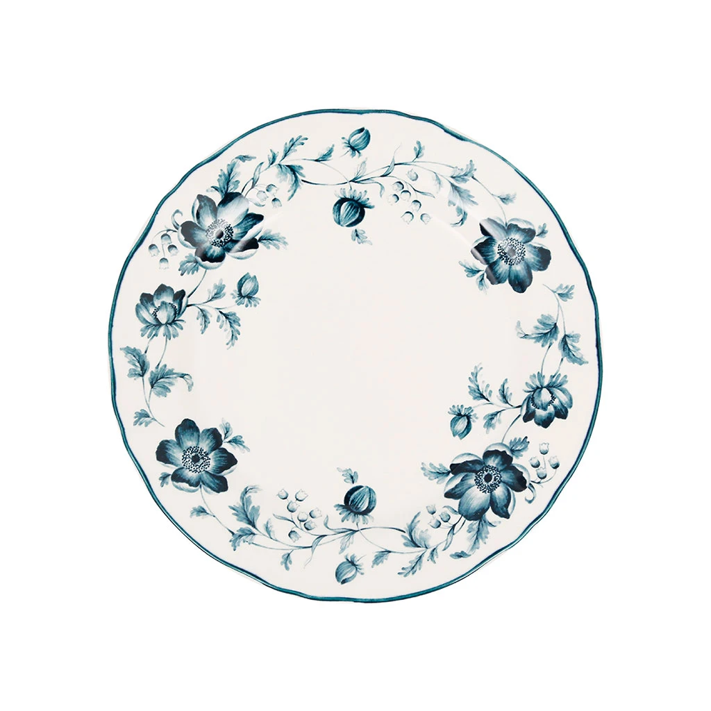 Assiette De Dessert En Faïence Bleu D20.5cm - Margaux 1 Assiette De Dessert En Faïence Bleu D20.5cm - Margaux