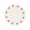 Assiette Dessert En Faience Rouge D22.5cm - Paquerette