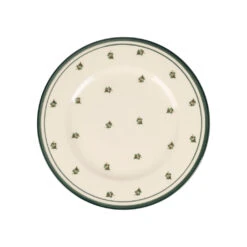 Assiette Dessert En Faïence Vert Foncé D22cm - Leonie