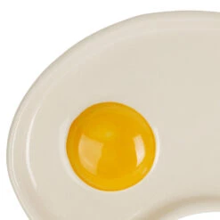 Assiette œuf Au Plat En Grès 17x12cm - Réveil Gourmand -Magasin De Vaisselle Pour La Maison assiette oeuf au plat en gres 17x12cm reveil gourmand 467886 467886 DET01 WEB 2