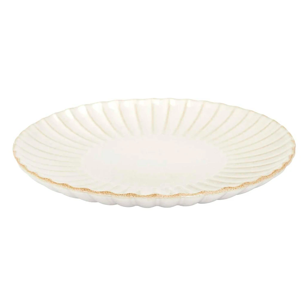 Assiette Plate En Céramique Beige D27cm - Vlora 1 Assiette Plate En Céramique Beige D27cm - Vlora