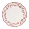 Assiette Plate En Faïence Bordeaux D26cm - Faustine