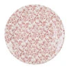 Assiette Plate En Faïence Bordeaux D26cm -p'tites Fleurs