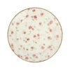 Assiette Plate En Faïence Rose Et Doré D26cm - Rose