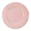 Assiette Plate En Faïence Rose Poudré D28.5cm - Constance