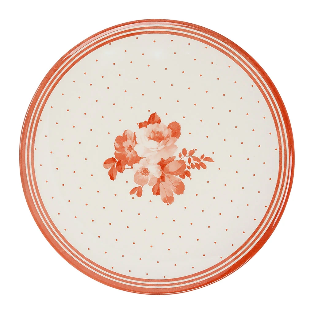 Assiette Plate En FaIence Rouge Antique D26cm - Josephine 1 Assiette Plate En FaIence Rouge Antique D26cm - Josephine