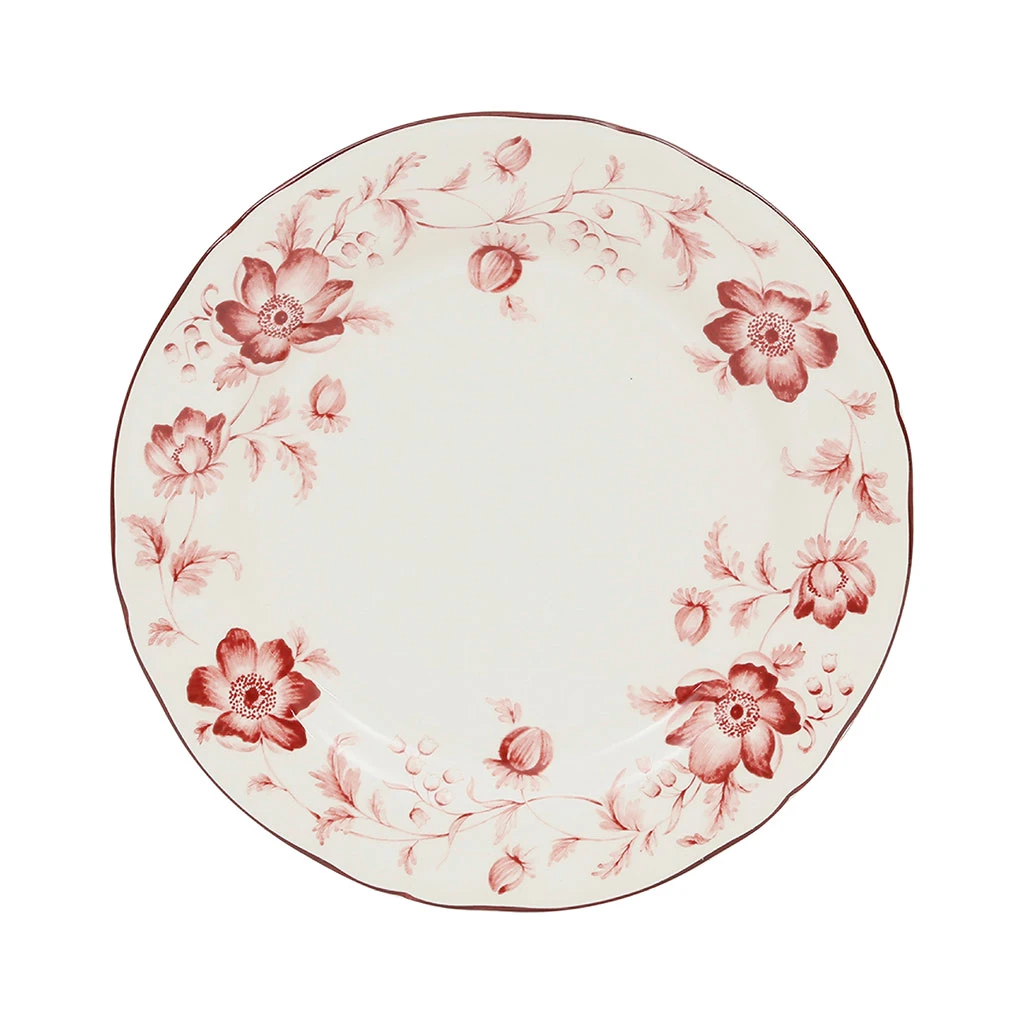 Assiette Plate En Faïence Rouge D26cm - Margaux 1 Assiette Plate En Faïence Rouge D26cm - Margaux