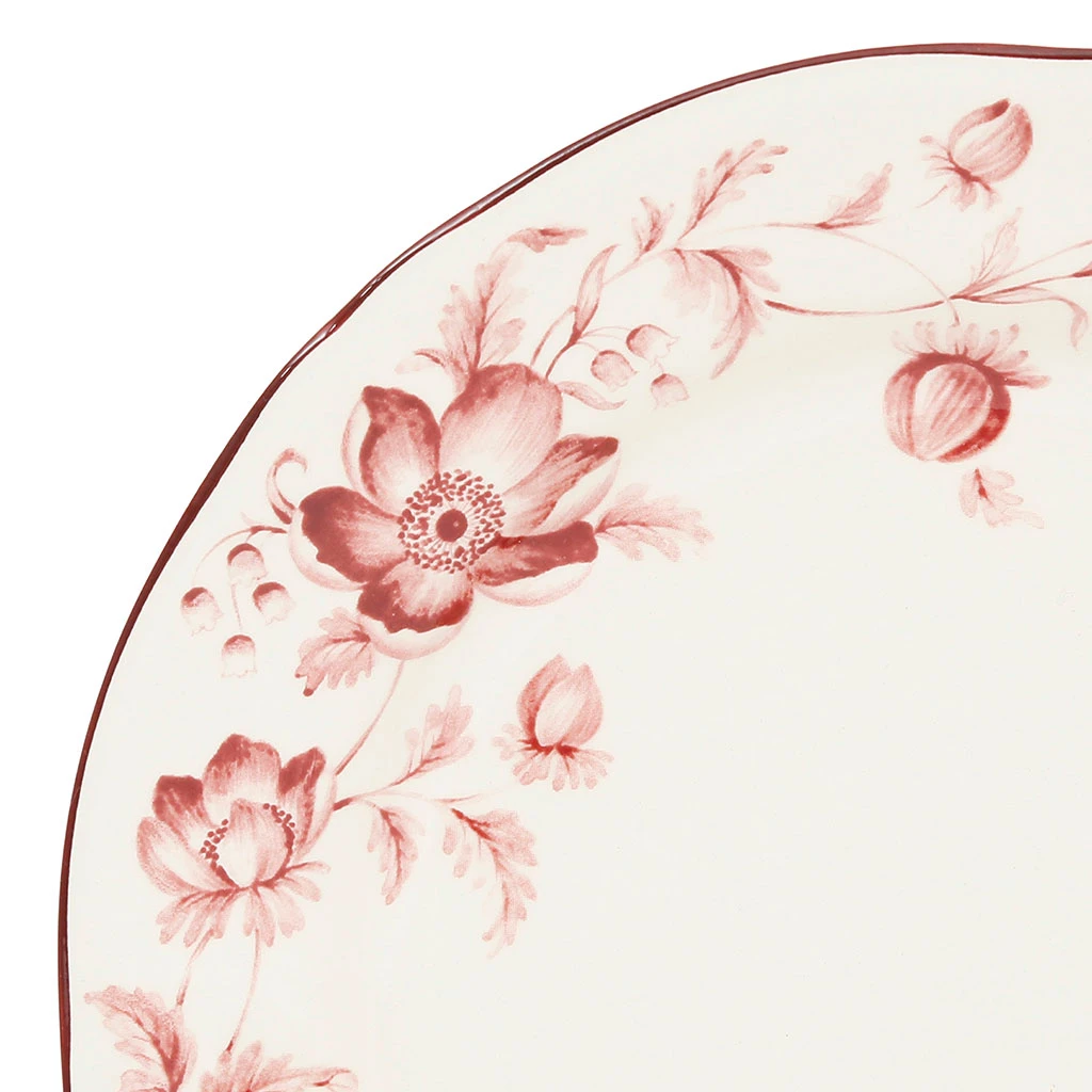 Assiette Plate En Faïence Rouge D26cm - Margaux 2 Assiette Plate En Faïence Rouge D26cm - Margaux – Image 2