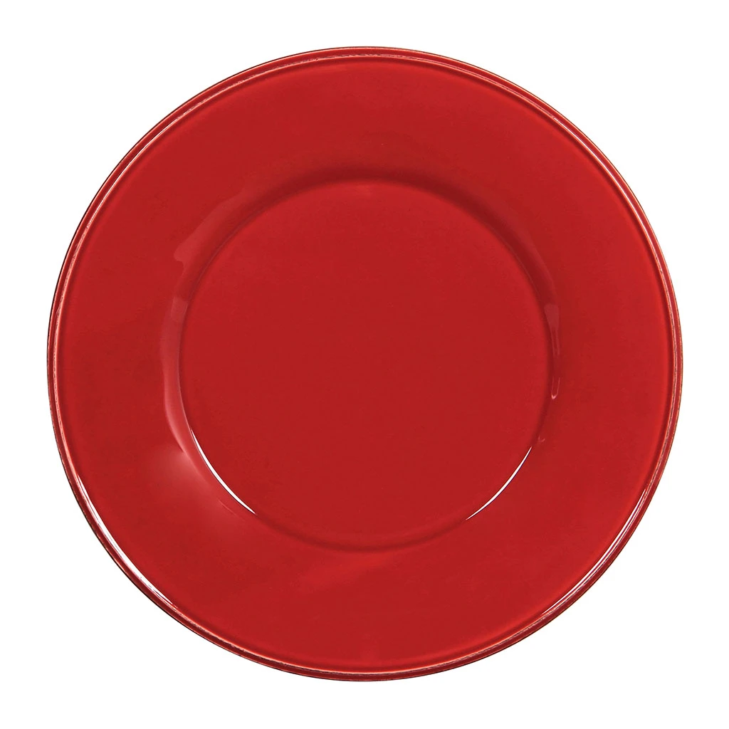 Assiette Plate En Faïence Rouge D28.5cm - Constance 1 Assiette Plate En Faïence Rouge D28.5cm - Constance