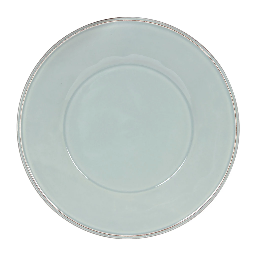 Assiette Plate En Faïence Vert D'eau D28.5cm - Constance 1 Assiette Plate En Faïence Vert D'eau D28.5cm - Constance