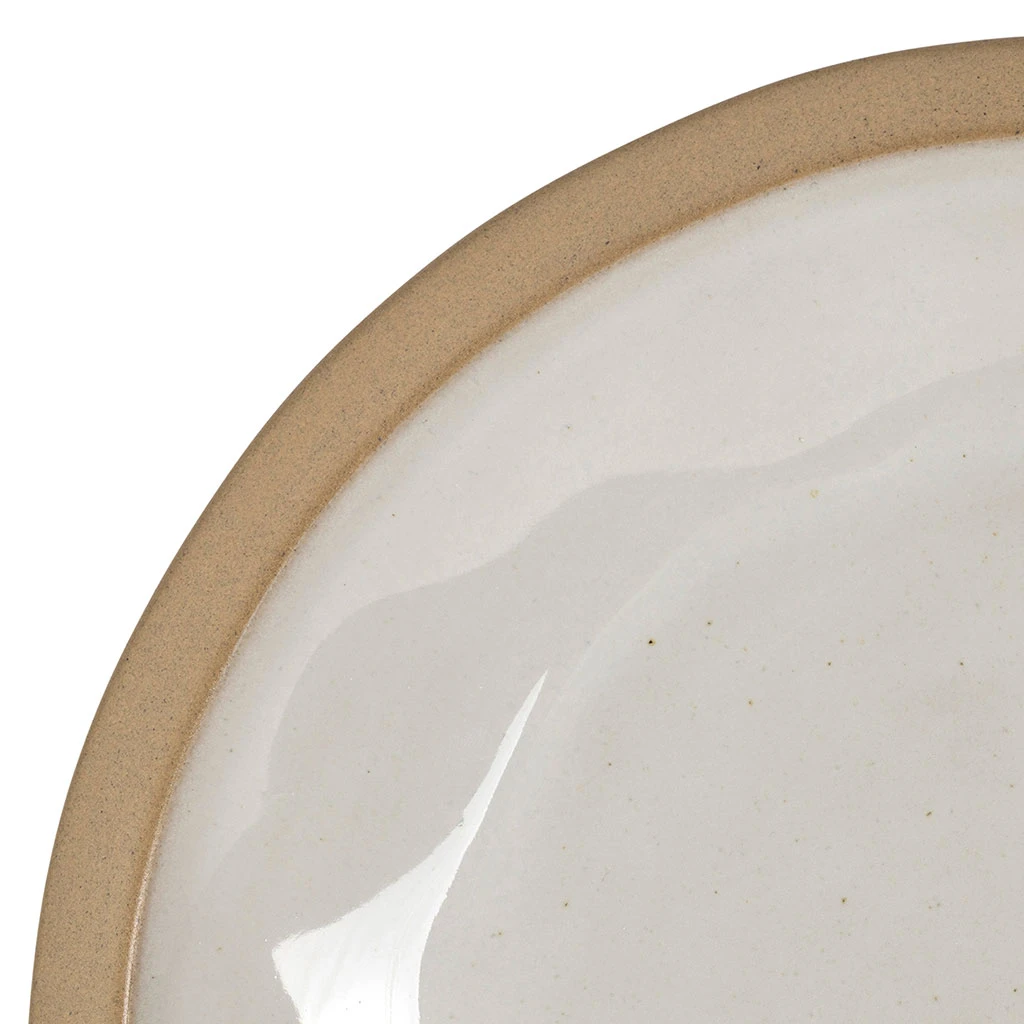 Assiette Plate En Grès Blanc D28cm - Jade 2 Assiette Plate En Grès Blanc D28cm - Jade – Image 2