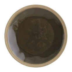 Assiette Plate En Grès Kaki D28cm - Jade