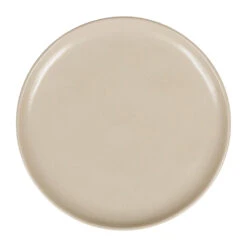 Assiette Plate En Grès Sable D27cm - Ingrid