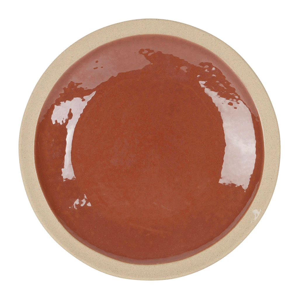 Assiette Plate En Grès Tomette D28cm - Jade 1 Assiette Plate En Grès Tomette D28cm - Jade