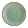 Assiette Plate En Grès Vert D'eau D28cm - Jade