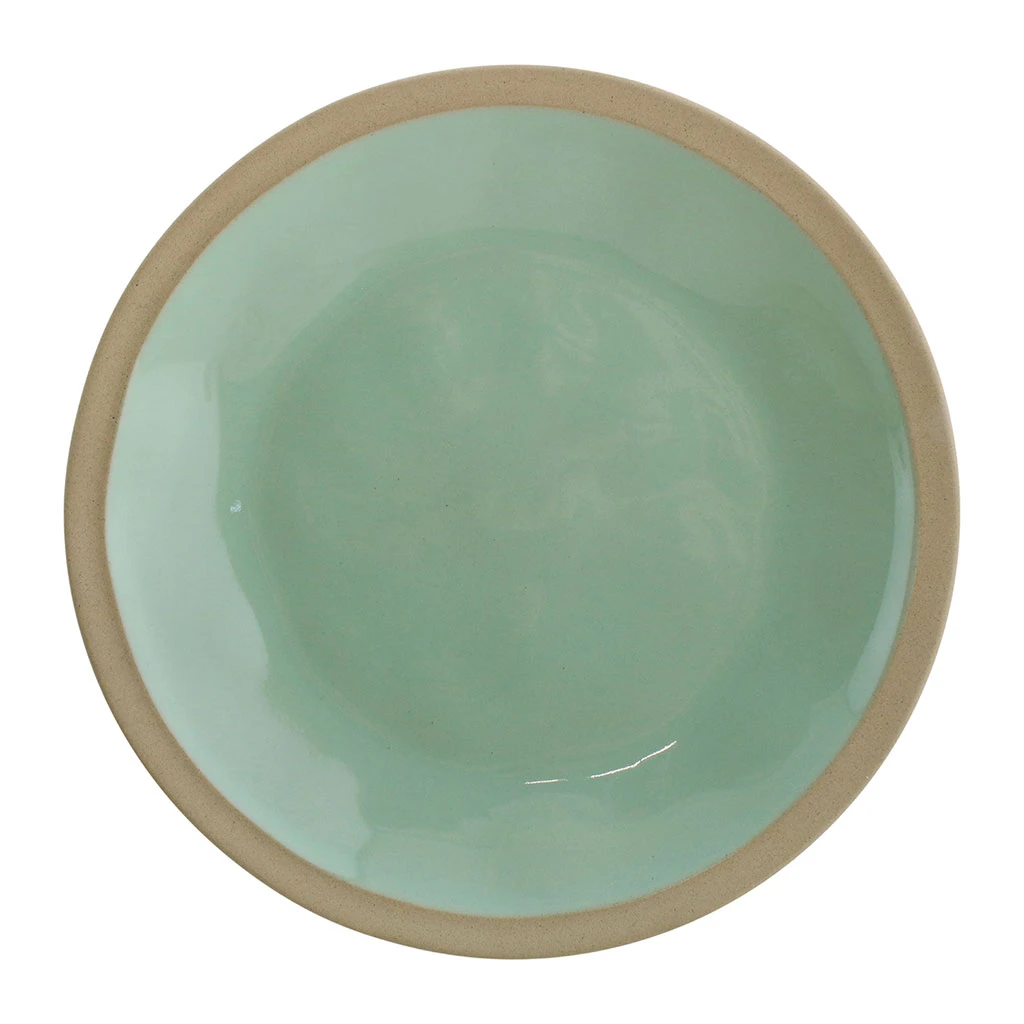 Assiette Plate En Grès Vert D'eau D28cm - Jade 1 Assiette Plate En Grès Vert D'eau D28cm - Jade