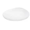 Assiette Plate En Porcelaine Blanc D28cm- Galet
