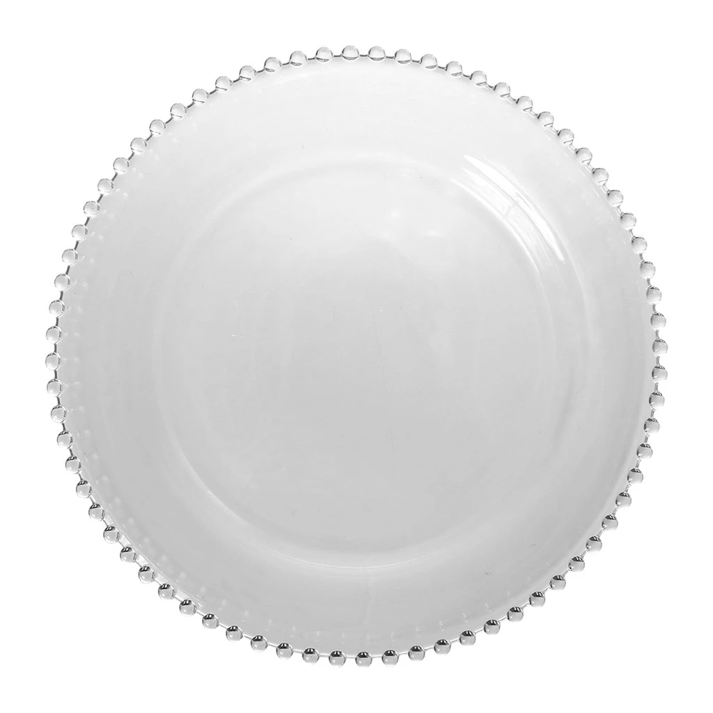 Assiette Plate En Verre D26cm - Perloa 1 Assiette Plate En Verre D26cm - Perloa