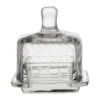 Beurrier Carré En Verre Transparent 8x8cm - Azelie